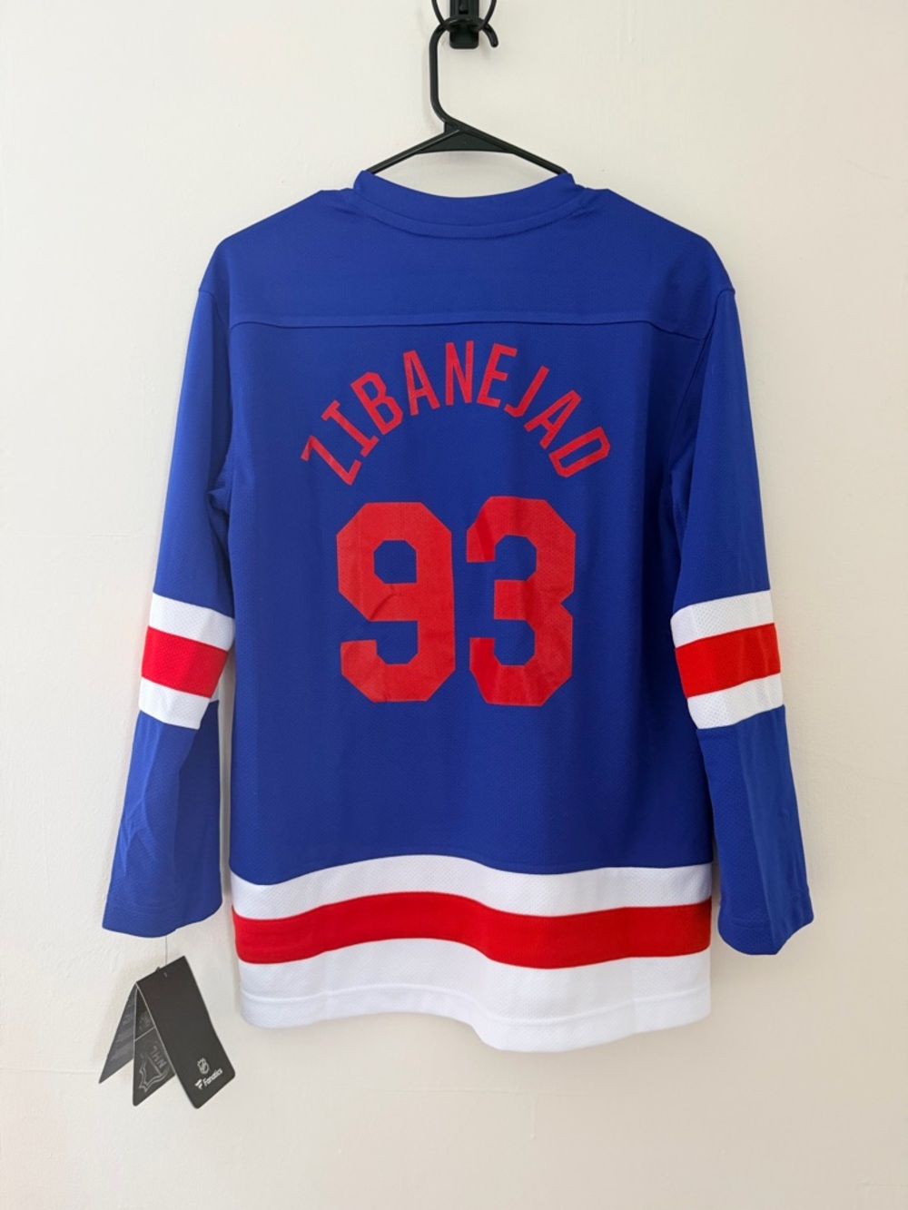 NWT Rangers Zibanejao Hockey Jersey Youth L/XL